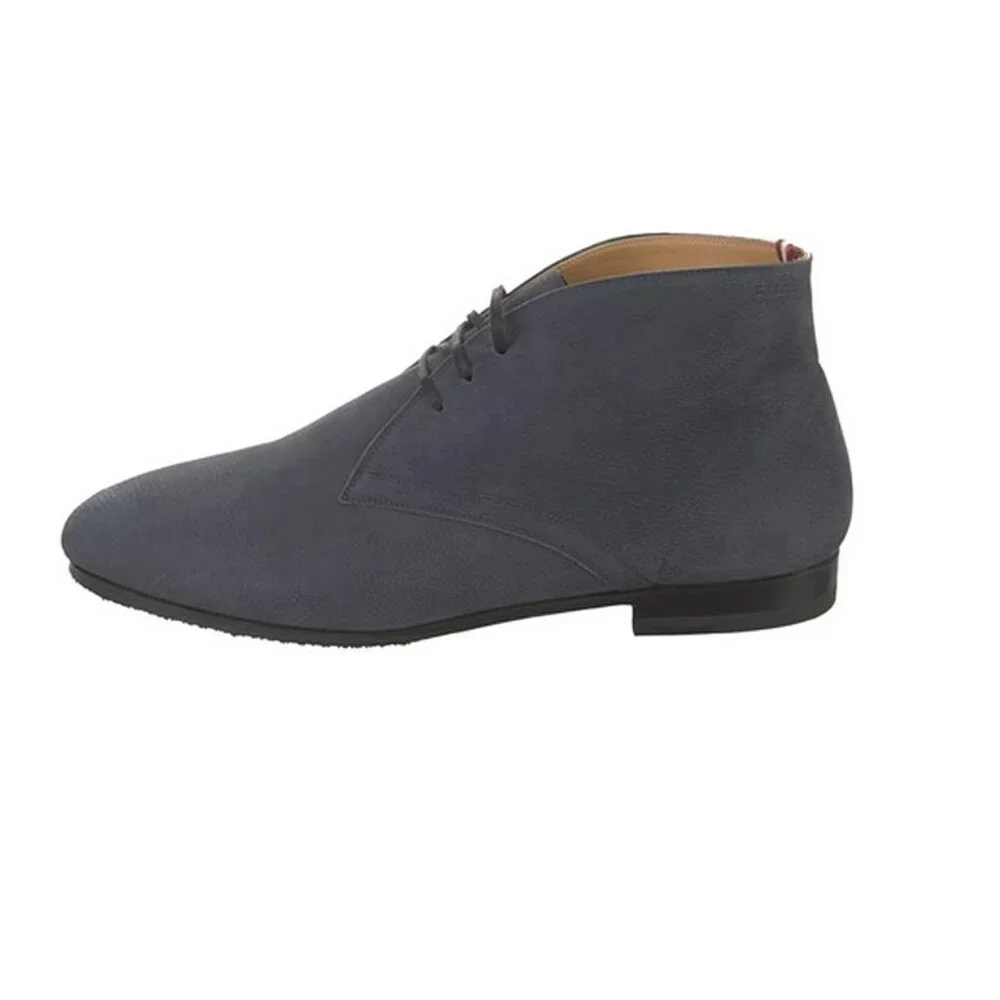 NEW $620 Bally Plurien Desert Boots! 7.5 or 9 Gray Blue Suede SWITZERLAND MADE